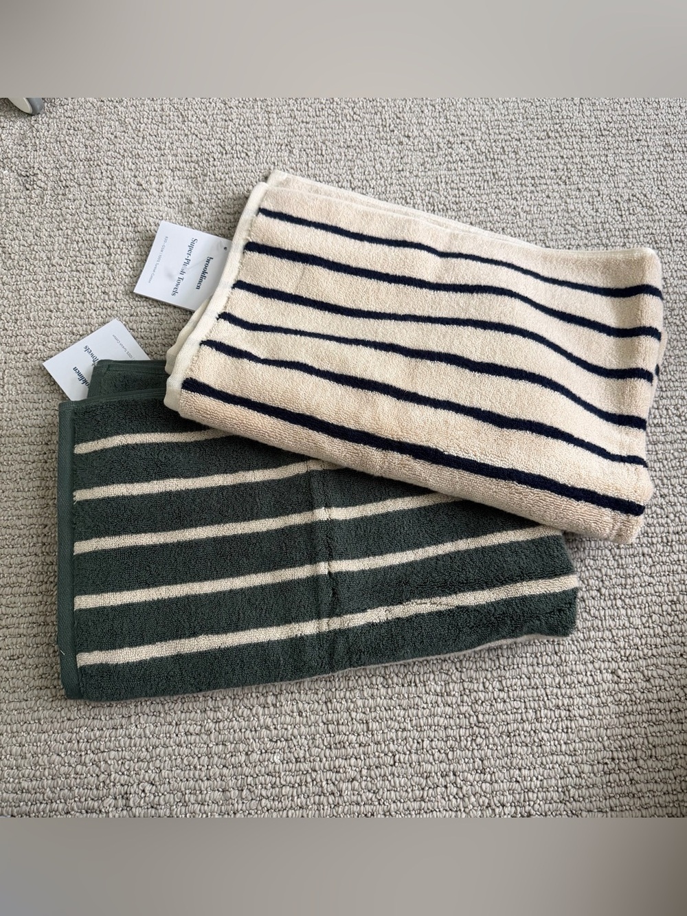 Brooklinen Super Plush Turkish Cotton Hand Towels Set of 2